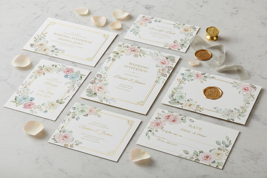 Template for invitations, posts and logos